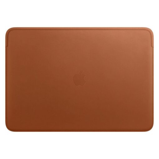 Leather Sleeve for 16-inch MacBook Pro - Saddle Brown