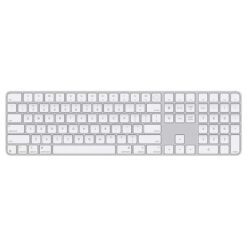 Apple Magic Keyboard with Touch ID and Numeric Keypad for Mac models with Apple silicon - White Keys - HEBREW