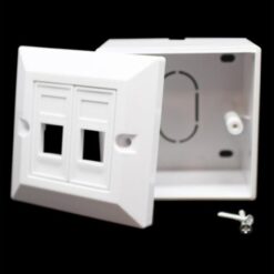 Alternative view of קופסאת פלסטיק לשני מחברים RJ-45 Plastic box Cat5