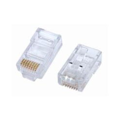מחבר זכר 50 יח  male Connector RJ-45 Cat 5E