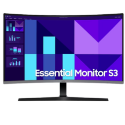מסך קעור Samsung 32 S3 Essential Monitor FHD 100Hz 4Ms VA Black