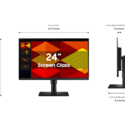 Alternative view of מסך SAMSUNG S24D408GAM IPS FHD 100hz Speakers DP 2XHDMI USB HUB