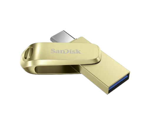 זכרון נייד SanDisk 512GB TYPE-C and Type-A Dual Drive Luxe