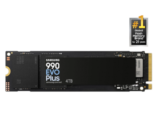 דיסק פנימי Samsung 990 EVO PLUS 4TB up to 7250 Read 6300 Write