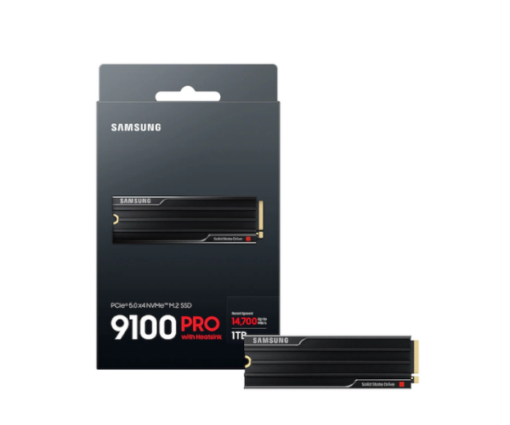 כונן SSD פנימי Samsung 9100 PRO – נפח 1TB – ממשק PCIe 5.0 NVMe 2.0 – קריאה עד 14,700MB/s – עם גוף קירור