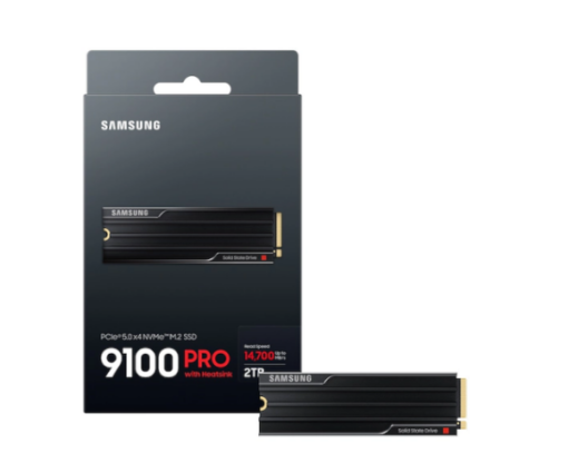כונן SSD פנימי Samsung 9100 PRO – נפח 2TB – ממשק PCIe 5.0 NVMe 2.0 – קריאה עד 14,700MB/s – עם גוף קירור