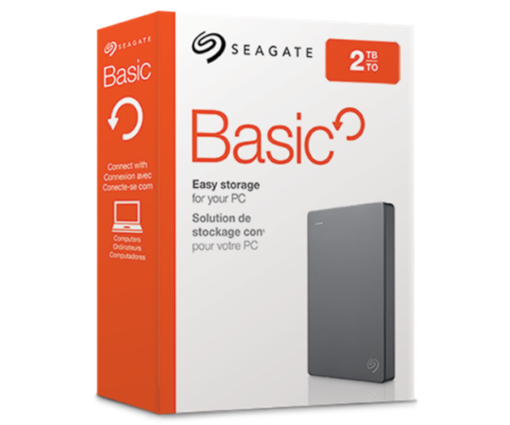דיסק חיצוני SEAGATE Basic Portable Drive 2TB 2.5 usb 3.0