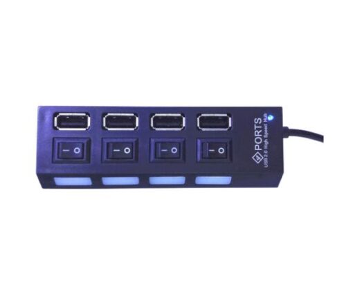 מפצל 4 PORT USB 2.0 אקטיבי כולל חיבור מתח