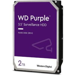 דיסק קשיח פנימי לנייח WD 2TB Purple 5400rpm 64MB 3.5 SATA III