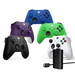 באנדל Xbox BF 2025 – 5 בקרים בצבעים נבחרים + ערכת טעינה רשמית מבית XBOX
