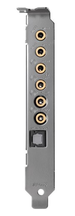 כרטיס קול פנימי Creative Sound Blaster Audigy Rx – 7.1 ערוצים, PCIe, 24-bit/192kHz – תמונה 2