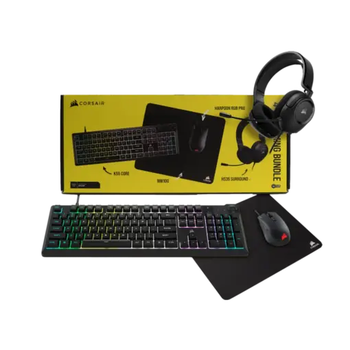 מארז גיימינג CORSAIR 4 In 1 Gaming Bundle