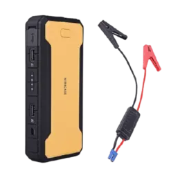 סוללת חירום להתנעת רכב Miracase 12000mAh שחור-צהוב 20 התנעות באחריות יבואן רשמי