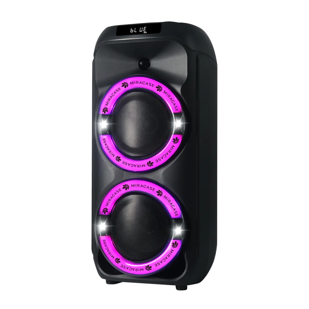 בידורית קריוקי אלחוטית MIRACASE MKS40 40W LED Bluetooth סוללה 6 שעות באחריות יבואן רשמי – תמונה 2