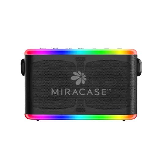 רמקול נייד+מיקרופון דגם MBTS880 מבית MIRACASE בצבע כתום