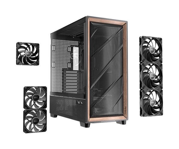 מארז Antec Flux Pro Black EATX Full Tower X6 Fans Include – תמונה 7