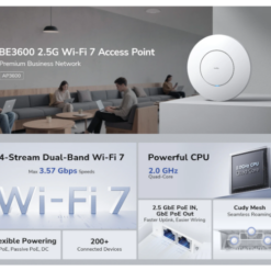 אקסס פוינט CUDY BE3600 2.5G WI-FI 7 POE 2.5GB Lan 3570Mbps MESH