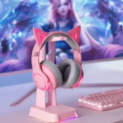Alternative view of Edifier G5BT Hi-Res Gaming Headset - Cat Version (Pink)