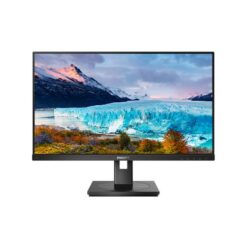 מסך מחשב Philips 243S1 בגודל 23.8'' Full HD פאנל IPS עם תחנת עגינה USB-C ו-RJ-45 ורגל מתכווננת לגובה