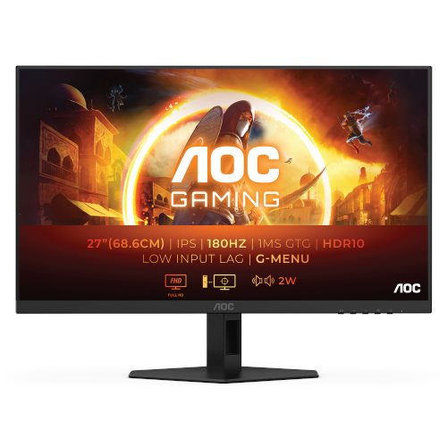 מסך גיימינג AOC 27G4XE בגודל 27'' Full HD Fast IPS 180Hz