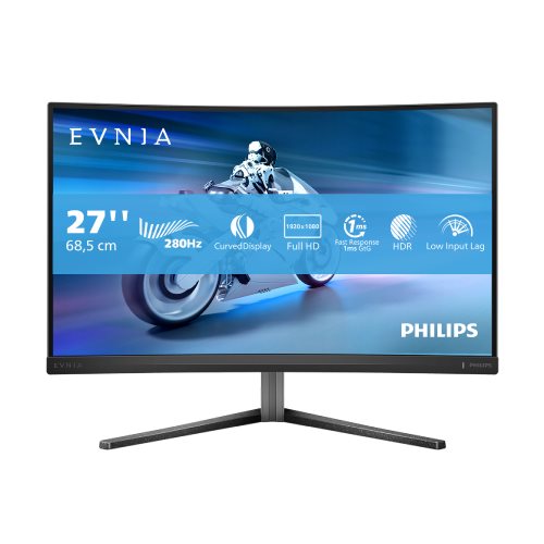 מסך גיימינג קעור Philips Evnia 27M2C5200 בגודל 27 אינץ' Full HD 280Hz