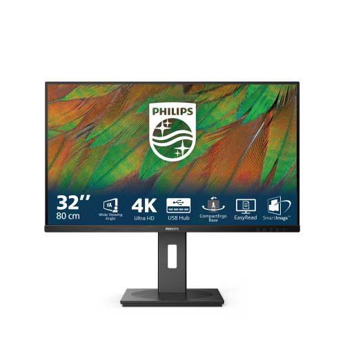 מסך מחשב Philips 32B1N3800 בגודל 31.5'' 4K UHD VA עסקי – תמונה 3