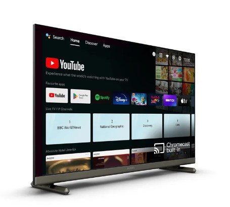 מסך מלונאי Philips בגודל 32 אינץ' HD דגם 32HFL4518 עם Android TV 11 ו-WiFi