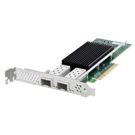 כרטיס רשת לשרתים Intel E810-XXVDA2 בעל 2 פורטים SFP28 במהירות 25/10/1GbE ממשק PCIe 4.0
