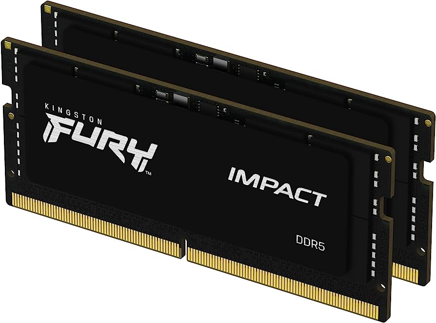 זיכרון למחשב נייד Kingston FURY Impact 32GB (Kit 2x16GB) DDR5 4800MHz CL38 SODIMM