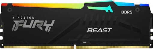זיכרון Kingston FURY Beast RGB DDR5 32GB 6000MT/s CL36 שחור EXPO