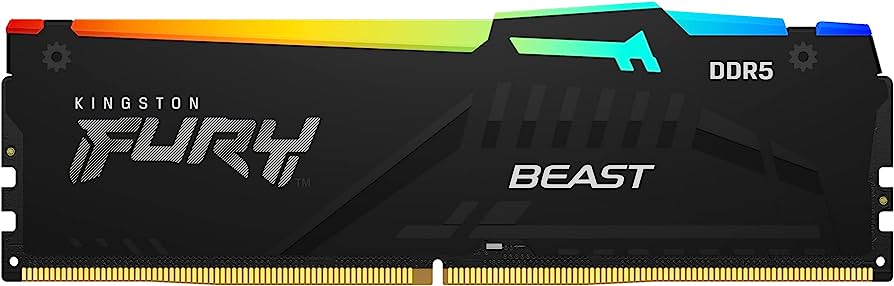 זיכרון Kingston FURY Beast RGB DDR5 32GB 6000MT/s CL36 שחור EXPO
