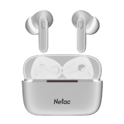 אוזניות NETAC LK65 Bluetooth 5.3 Up to 5.5Hrs Play White Stereo