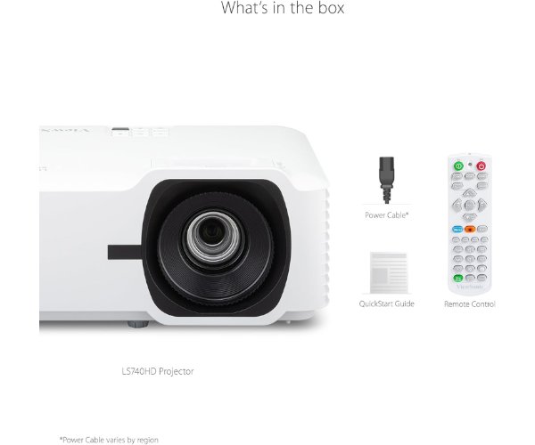 מקרן ViewSonic LS740HD Laser 5,000 Lumens FHD 2XHDMI Speakers – תמונה 4