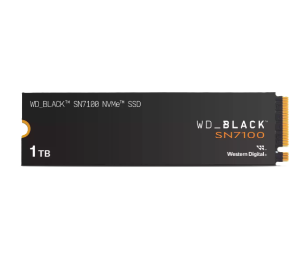 כונן SSD פנימי WD Black SN7100 – נפח 1TB – ממשק PCIe 4.0 NVMe – קריאה עד 7,300MB/s