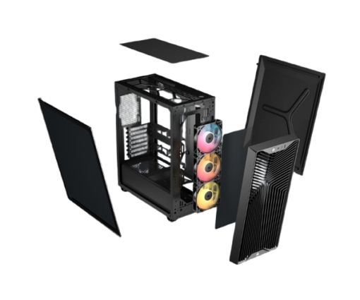 מארז מחשב Corsair 3200D RS ARGB – Mid Tower – ATX – 3 מאווררי ARGB 120mm – שחור