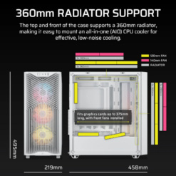 Alternative view of מארז Corsair 3200D RS ARGB Mid Tower ATX White
