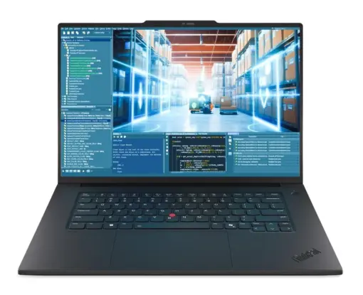 מחשב נייד תחנת עבודה 16" Lenovo ThinkPad P1 Gen 8 – מעבד Intel Core Ultra 7 255H – זכרון 32GB – כונן 1TB SSD – מ.גרפי NVIDIA RTX PRO 2000 – מסך WQUXGA HDR – צבע שחור