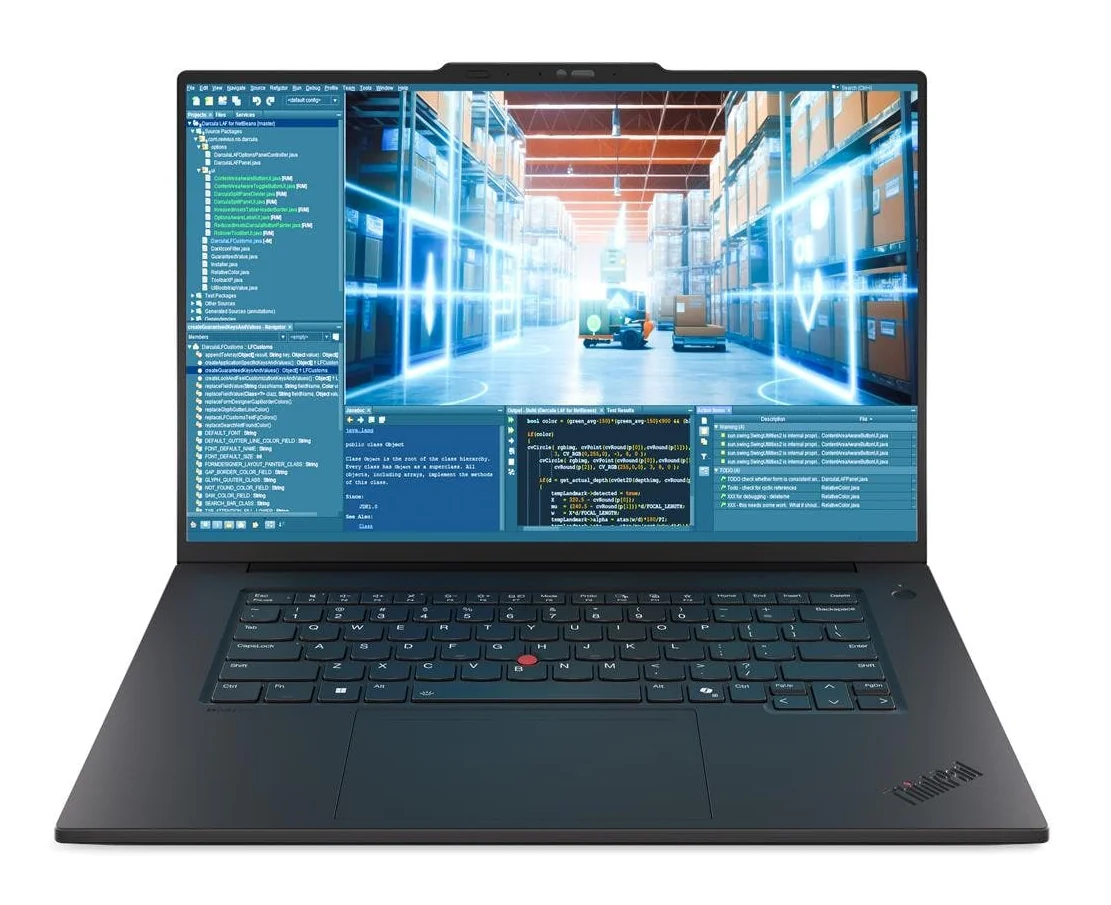 מחשב נייד תחנת עבודה 16" Lenovo ThinkPad P1 Gen 8 – מעבד Intel Core Ultra 7 255H – זכרון 32GB – כונן 1TB SSD – מ.גרפי NVIDIA RTX PRO 2000 – מסך WQUXGA HDR – צבע שחור – תמונה 2