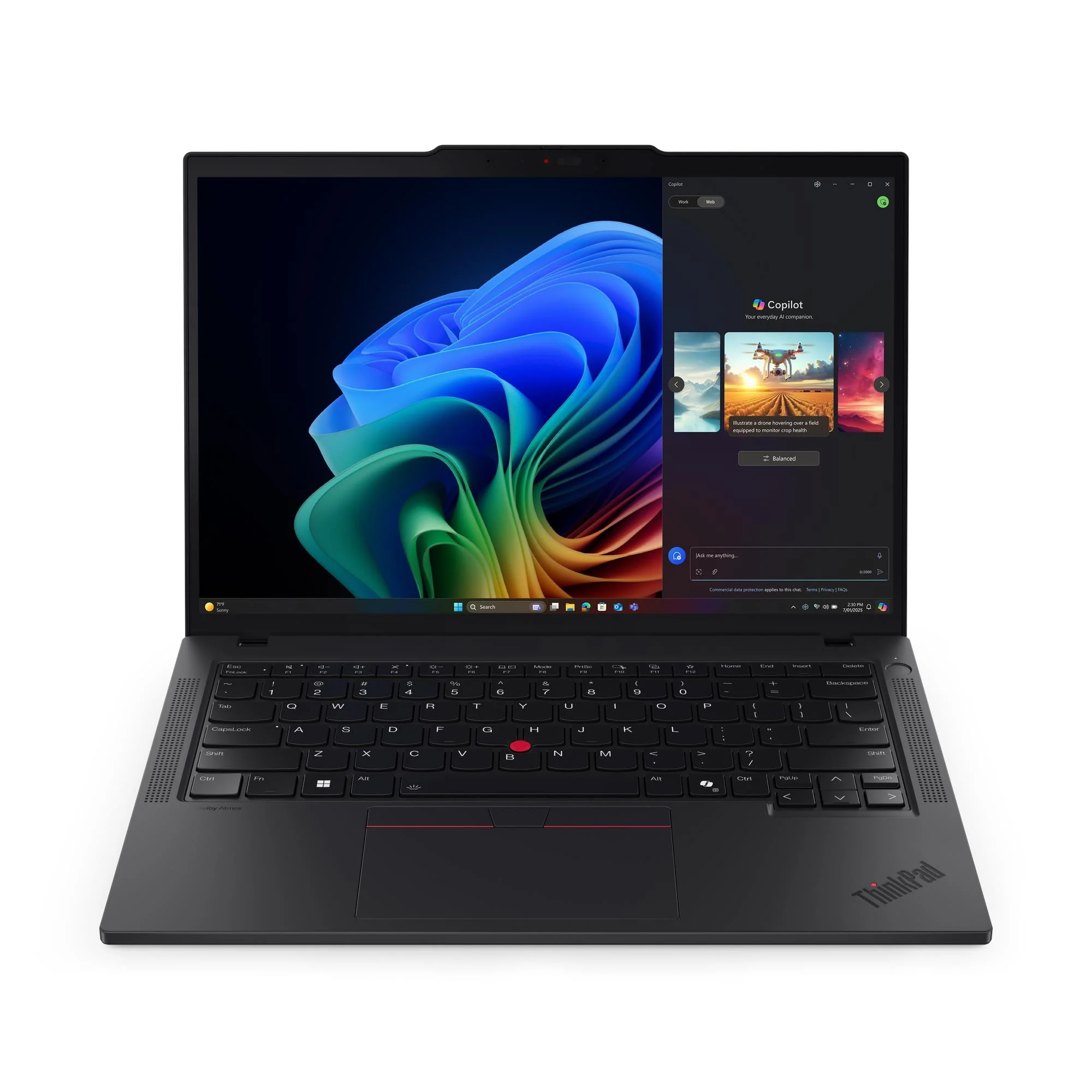 מחשב נייד Lenovo ThinkPad T14 G6 – מעבד Intel Core Ultra 7 258V – זכרון 32GB – כונן 1TB SSD – מ.גרפי Intel Arc 140V – מסך 14" WUXGA IPS – צבע שחור
