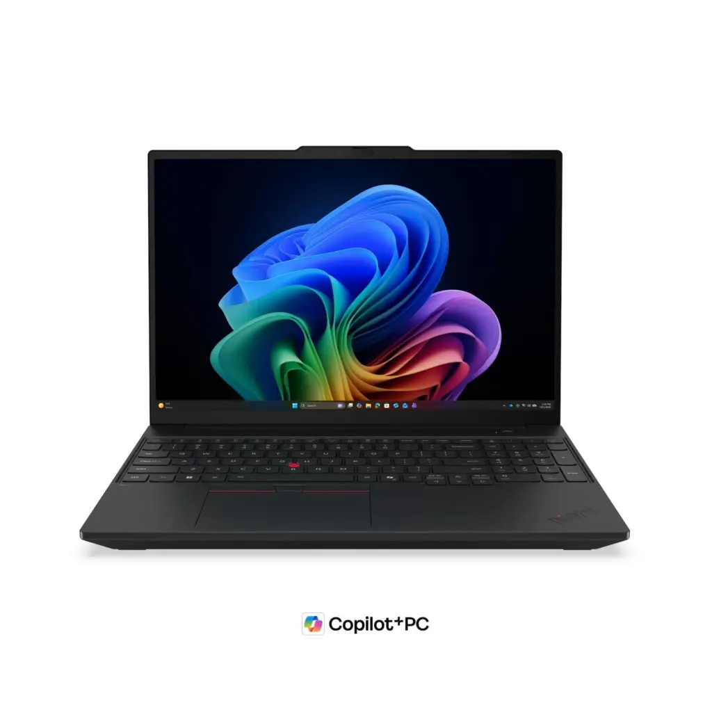 מחשב נייד Lenovo ThinkPad T16 G5 – מעבד Intel Core Ultra 7 355 – זכרון 32GB – כונן 1TB SSD – מ.גרפי Intel Graphics – מסך 16" 2.8K OLED – צבע שחור