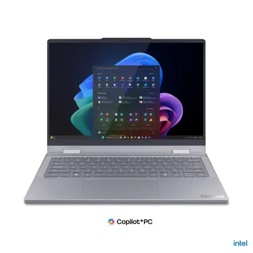 מחשב נייד Lenovo ThinkBook 14 2-in-1 – מעבד Core Ultra 5 325 – זכרון 16GB – כונן 512GB SSD – מ.גרפי Intel Graphics – מסך מגע 14" – צבע כסוף