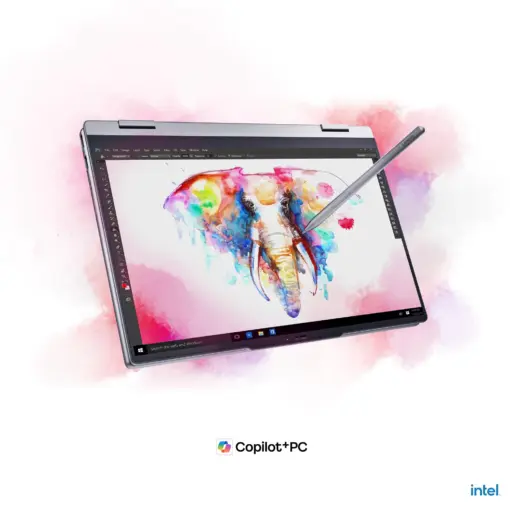 מחשב נייד Lenovo ThinkBook 14 2-in-1 – מעבד Core Ultra 5 325 – זכרון 16GB – כונן 512GB SSD – מ.גרפי Intel Graphics – מסך מגע 14" – צבע כסוף