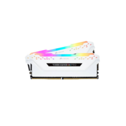 זיכרון לנייח CORSAIR VENGEANCE RGB PRO 16GB 2x8GB DDR4 DRAM WHITE