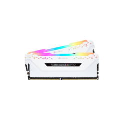 זכרון לנייח CORSAIR VENGEANCE RGB PRO 32GB 2x16GB DDR4 DRAM WHITE