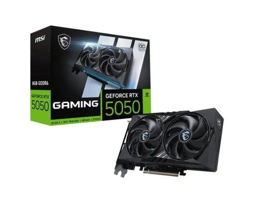 כרטיס מסך MSI GeForce RTX 5050 8G GAMING OC | 8GB GDDR6 | תמיכת 8K ו-G-SYNC