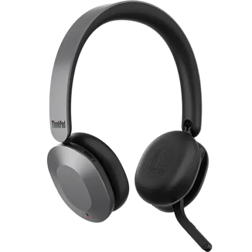 אוזניות Lenovo Dual-Mode ANC Headset 8550 – אלחוטי Bluetooth 5.3 – ביטול רעשים אקטיבי (ANC) – מתקפלות – צבע אפור