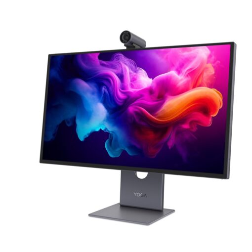 מסך מחשב 26.5 אינץ Lenovo Yoga Pro 27UD-10 – רזולוציה 4K UHD – פאנל QD-OLED – קצב רענון 120Hz – זמן תגובה 0.03ms