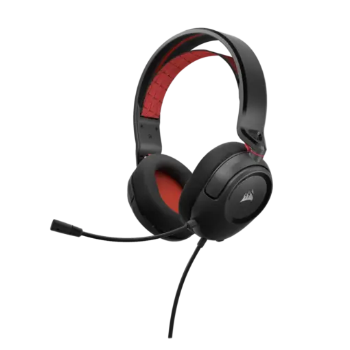 אוזניות גיימינג אדום CORSAIR HS35 v2 Multiplatform