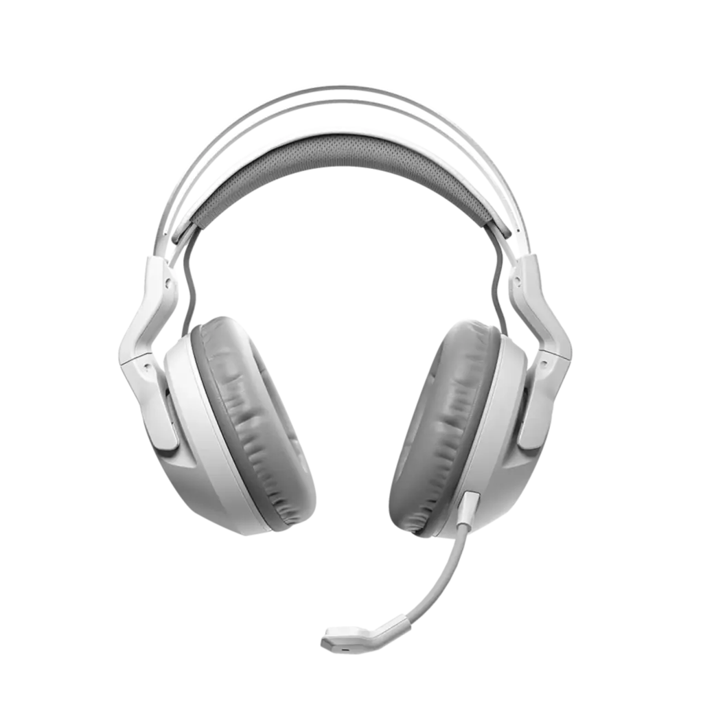 אוזניות גיימינג אלחוטיות ROCCAT Elo 7.1 Air – סראונד 7.1 – דרייברים 50 מ"מ – סוללה עד 24 שעות – לבן