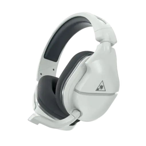 אוזניות גיימינג Turtle Beach Stealth 600 Gen 2 – אלחוטי 2.4GHz – דרייברים 50 מ"מ – סוללה 15 שעות – מיקרופון Flip-to-Mute – לבן-אפור